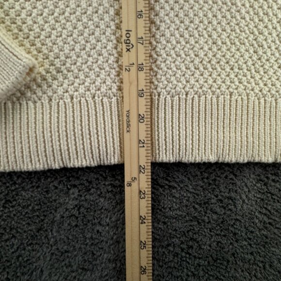 Lauren Ralph Lauren Women XL Ivory Chunky Knit Sweater Pullover Long Sleeve - Picture 3 of 10